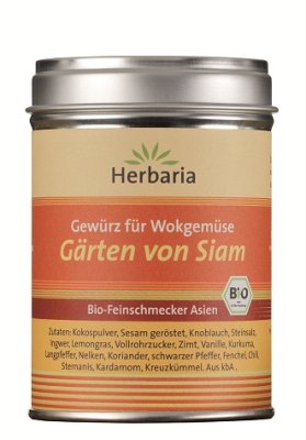 Herbaria BIO G&auml;rten von Siam - Gew&uuml;rz f&uuml;r Wokgem&uuml;se 80g