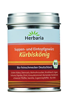 Herbaria BIO Kürbiskönig - Suppen- und Eintopfgewürz 90g