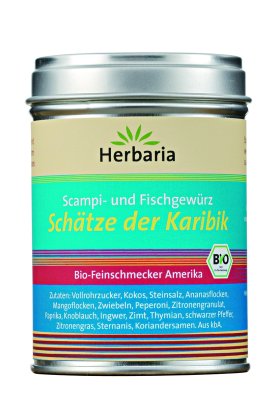 Herbaria BIO Sch&auml;tze der Karibik - Scampi- und Fischgew&uuml;rz 100g