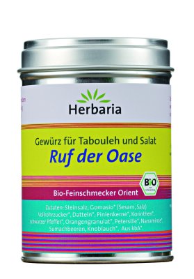 Herbaria BIO Ruf der Oase - Gew&uuml;rz f&uuml;r Taboule und Salate 110g
