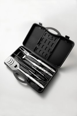 Landmann Zubeh&ouml;r: Grillbesteck 4tlg Edelstahl 13352