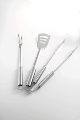 Landmann Zubehör: Grillbesteck 3tlg Edelstahl 13360