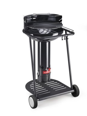 Barbecook Holzkohle Säulengrill: Barbecook Major Go Black
