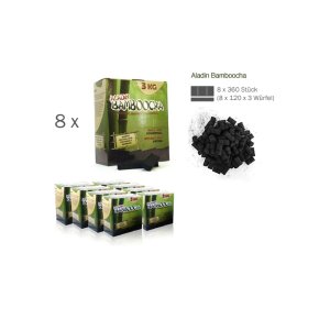 Bamboocha Grillkohle 24 kg (100% Natur Bambus)