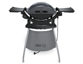 Weber Elektrogrill Q 140 Dunkelgrau Stand