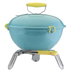 Landmann Holzkohlegrill: Kugelgrill piccolino T&uuml;rkis 31375
