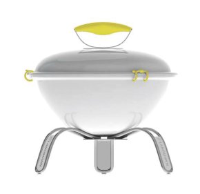 Landmann Holzkohlegrill: Kugelgrill piccolino Weiß 31376