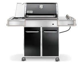Weber Genesis E 320 Gasgrill Schwarz mit Erdgasanschluss