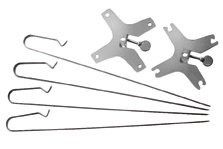Thüros Zubehör: Fleischhalter mit 4 Spießen Thüros 2, Baikal und Sylt