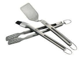 Weber Grillbesteck Weber Style, 3-teilig mit Pinsel