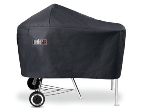 Weber Abdeckhaube Premium, BBQ 47cm + 57 cm mit Arbeitstisch