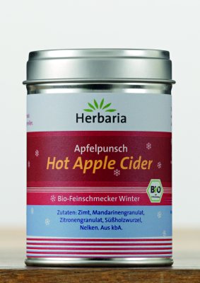 Herbaria BIO Hot Apple Cider - Gew&uuml;rzmischung f&uuml;r Apfelpunsch 100g