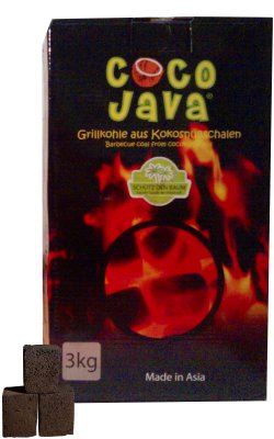 Coco Java Kokosnusskohle 3kg - OEKOKRAFT COCO JAVA Naturkohle 