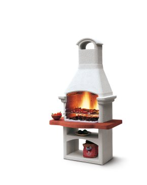 Palazzetti Grillkamin Giarre Komplett Set