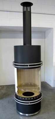 Grillkamin Fashion Typ 1 schwarz