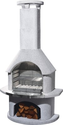 Buschbeck Gartengrillkamin Kreta II wei&szlig;