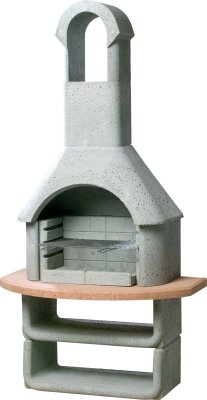 Buschbeck Gartengrillkamin Las Palmas grau-terra