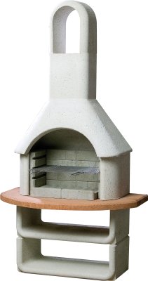 Buschbeck Gartengrillkamin Malaga weiß-terra