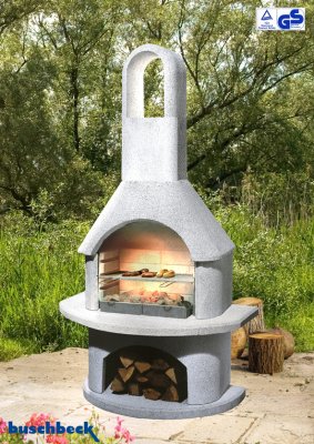 Buschbeck Gartengrillkamin Malibu weiß