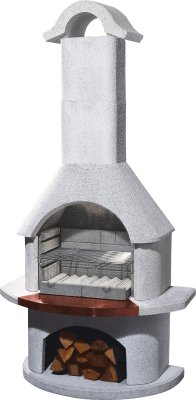 Buschbeck Gartengrillkamin Roma wei&szlig;