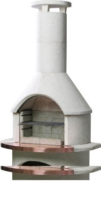 Buschbeck Gartengrillkamin Rondo weiß