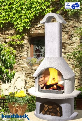 Buschbeck Gartengrillkamin St. Wendel weiß