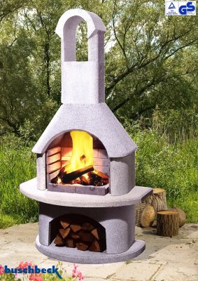 Buschbeck Gartengrillkamin Sydney weiß
