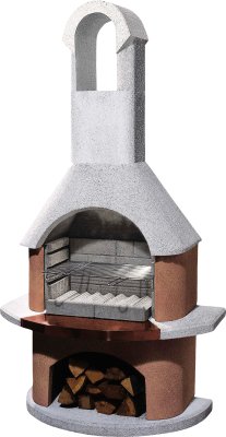 Buschbeck Gartengrillkamin Toskana weiß-terra