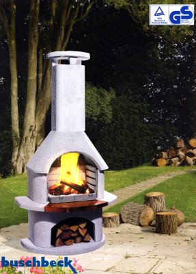 Buschbeck Gartengrillkamin Venezia weiß