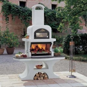 Palazzetti Grillkamin Capri 2 mit Backofen Komplett Set