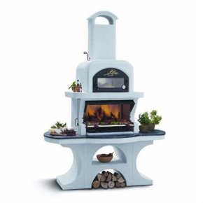 Palazzetti Grillkamin Capri 2 mit Backofen Komplett Set