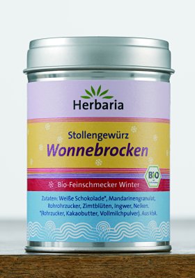 Herbaria Wonnebrocken - Gewürz für Stollen und Gebäck 90g