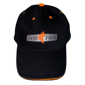 Grillfürst Base Cap /Schildkappe schwarz mit Bestickung