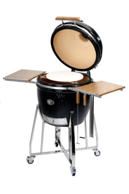 Monolith Grill red inkl. Edelstahlgestell und Seitentischen