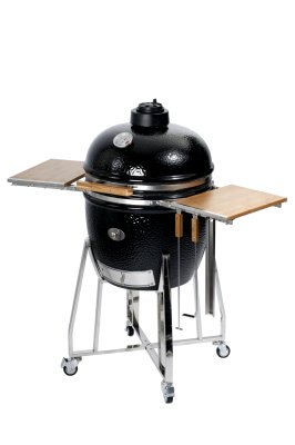 Monolith Grill red inkl. Edelstahlgestell und Seitentischen