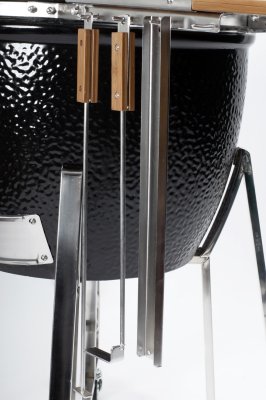 Monolith Grill red inkl. Edelstahlgestell und Seitentischen