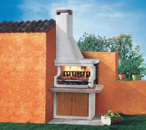 Palazzetti Grillkamin Postumia 2 linksseitig Komplett Set