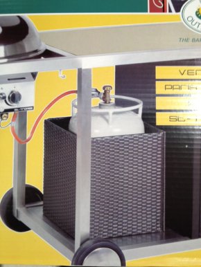 Outdoorchef Abdeckkorb für Gasflasche aus Polyrattan