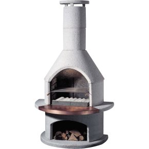 Buschbeck Gartengrillkamin Rondo wei&szlig;