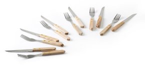 Barbecook Zubehör: Steakmesser Set Edelstahl Holz