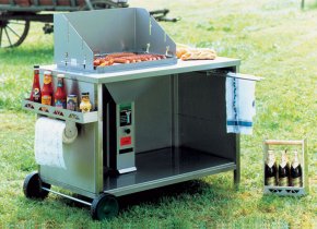 Thüros Holzkohle Grillstation: Exklusive Grillstation Thüros 2 fahrbar