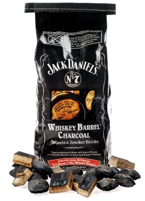 Jack Daniel's Whiskey Barrel Charcoal - Holzkohle mit Räucherholz