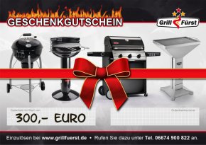Grillfürst Geschenkgutschein 300€