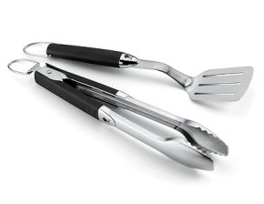 Weber Grillbesteck Kompakt 2-teilig Edelstahl schwarz