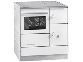 Haas & Sohn Herd DH 75.5 mit Stahlplatte links weiß