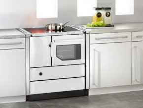 Haas & Sohn Herd HSD 75.5-C mit Ceranfeld rechts weiß