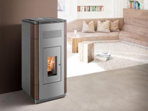 Haas & Sohn Pelletofen Pelletto 432.08-C gussgrau/coffee-bean