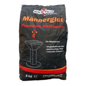 Männerglut Premium Holzkohle 5kg Buchenholzkohle - Eichenholzkohle Mix