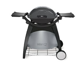 Weber Q 240 Station Dark Grey mit Rollwagen