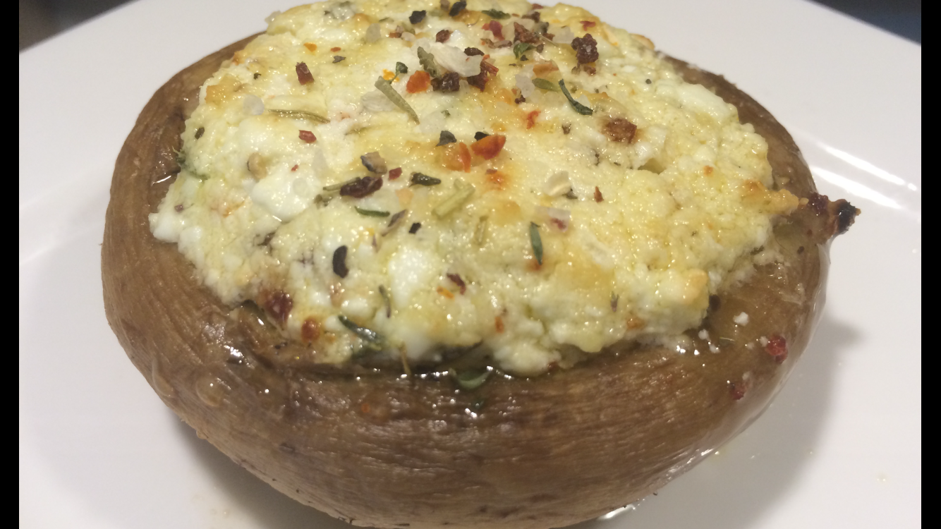 Gefüllte Champignons mit Schafskäse - Grillrezepte